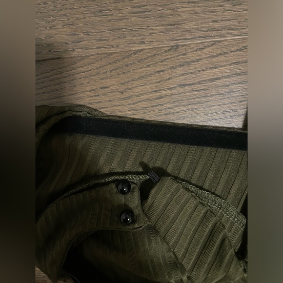 Olive Green Dress - Picture 7 of 8